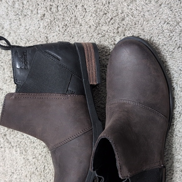 Sorel Women's Chelsea Boots/blackened brown/SIZE 5.5 excellent used condition - Picture 3 of 11